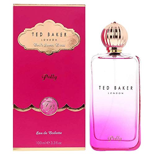 Ted Baker Polly EDT with Fruit and Floral Top Notes of Peach and Mandarin Balanced and Hearty Base Notes of Jasmine and Honeysuckle, Glass Bottle