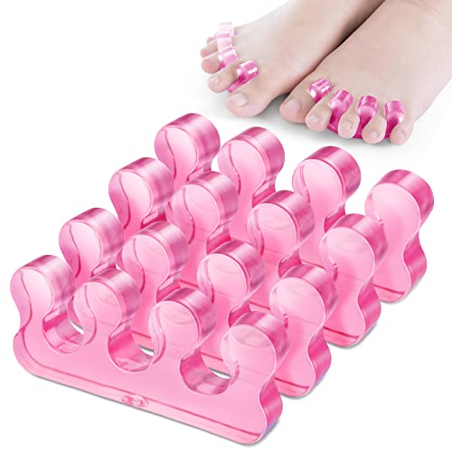 Molain 4Pcs Toe Separators Pedicure,Pedicure Toe Separators,Repeatable Washable Toenail Dividers,Toe Separators for Nail Polish Application