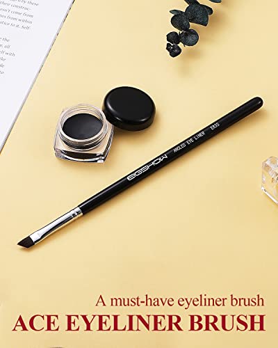 Eyeliner Brush, EIGSHOW Precision Eye Liner Makeup Brush, Angled Eyeliner Brush, Ultra Thin Slanted Flat Angle, Cruelty-Free Synthetic Bristles,