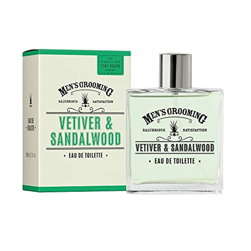 Men's Grooming by The Scottish Fine Soaps Company Vetiver & Sandalwood Eau de Toilette Spray 100ml