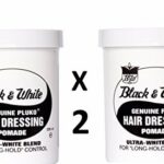 Black and White Pluko Hair Dressing Pomade 200ml **TWIN PACK** by BLACK&WHITE