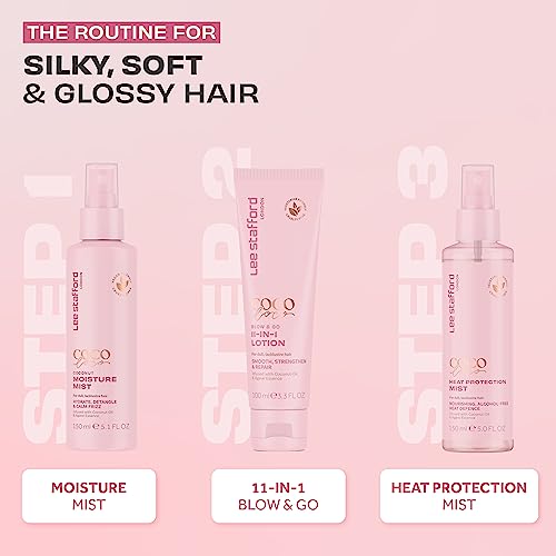 Lee Stafford Coco Loco & Agave Heat Protection Mist Hair Spray Anti-Frizz, Fade Protect, Anti-Static, Heat Defence