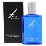 THREE PACKS of Blue Stratos Aftershave 100ml