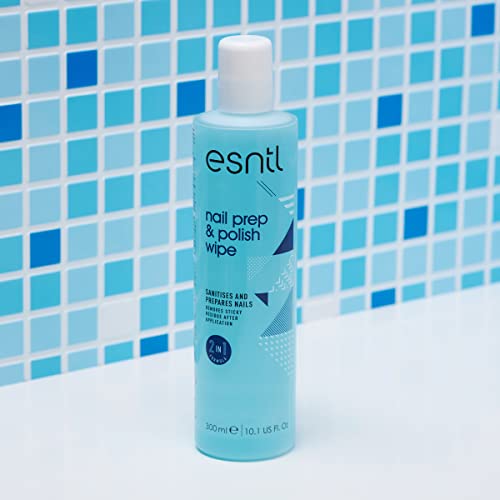 ESNTL Nail Prep & Polish Wipe | 300ml | Dual Purpose Formula | Prep Your Nails For Gels, Then Polish To A Salon Finish | Trusted by UK Beauty Ind