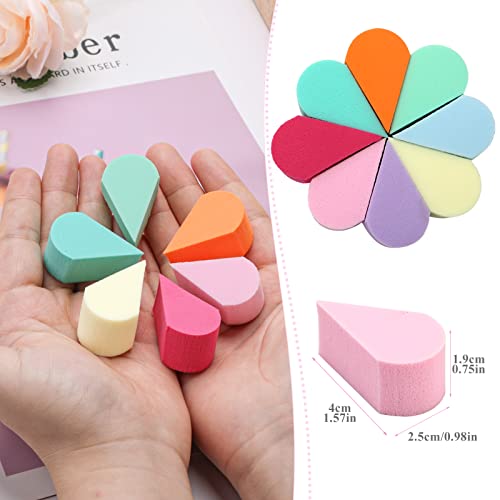 Face Paint Sponge Makeup Beauty Face Painting Sponges 8pcs Reusable Petal Puff Cosmetic for Girls Women Small Petal Wedges Multi Pack Soft Founda