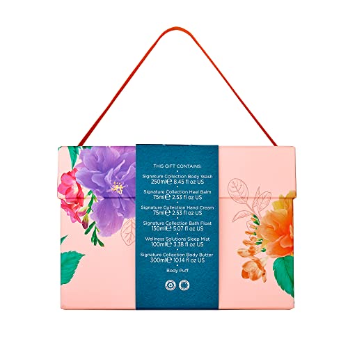 Sanctuary Spa Gift Set Self Care Signatures Gift For Women, Birthday, Christmas, Vegan and Cruelty Free, Multicolour, 7 Piece Set, 950 ml