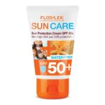 FLOSLEK Sun Protection Face and Body Cream SPF 50+ | 50 ml | Beautiful & Healthy Tan without Burns and Discoloration | Intended for People of all