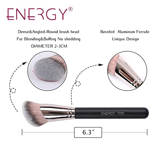 ENERGY Large-sloped Foundation Brush, Blending Brush, Blush Brush for Liquid Makeup, Cream, Powder Foundation - 170s