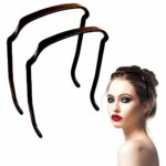 Curly Hair Headbands, 2 Pack Invisible Hair Hoop, Sunglasses Shape Headband, Hair Blending, Hairstyle Fixing Tool for Curly Hair, DIY Curly Hair
