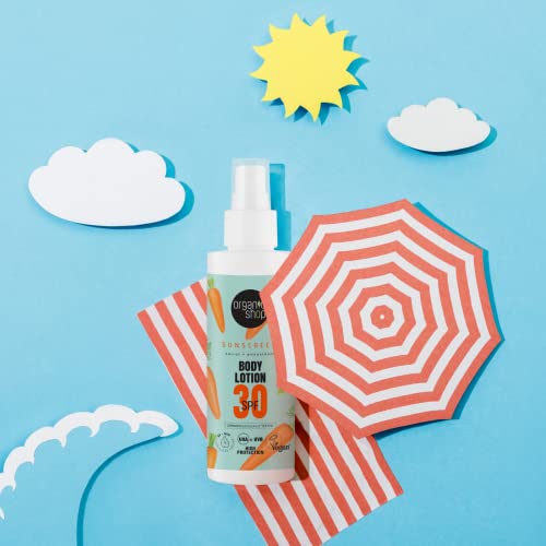 Organic Shop Sunscreen Body Lotion 30 SPF (150ml)