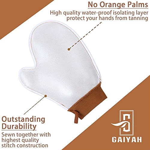 GAIYAH Self Tanning Mitt Applicator - Fake Tan Mitt With Anti-slip Elastic Wrist And Thumb, Streakless Self Tan Mitt