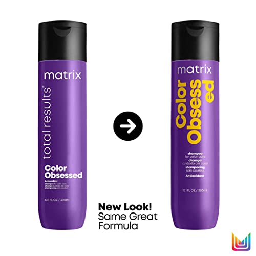 Matrix Color Obsessed, Colour Shampoo to Cleanse and Help Maintain Coloured Hair, Total Results 300ml