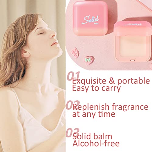 Solid Perfume Set - Portable Body Pheromone Solid Balm Perfume for Women & Men - Long Lasting Flower & Fruit Aroma Fragrance for Daily Life Datin