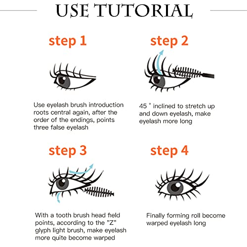 Eyelash Mascara Waterproof & Long Lasting, 4D silk Fiber Lash Mascara Volume and Length Eye Makeup Sparkling Diamond Mascara