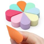 Face Paint Sponge Makeup Beauty Face Painting Sponges 8pcs Reusable Petal Puff Cosmetic for Girls Women Small Petal Wedges Multi Pack Soft Founda
