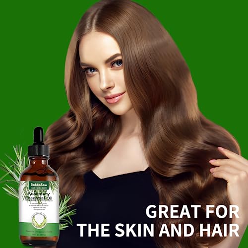 Rosemary Oil,Rosemary Essential Oil for Hair Growth, Eyebrow and Eyelash Growth, Skin Care, Improve Hair Loss and Nourishes Scalp,Organic rosemar