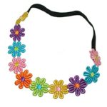 Bling Online Multi Colour Daisy Chain Elasticated Headband.