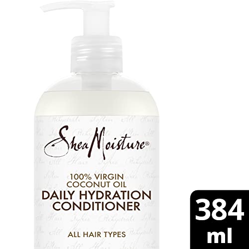 SheaMoisture Daily Hydration 100% Virgin Coconut Oil Hair Conditioner silicone and sulphate free for all hair types 384 ml