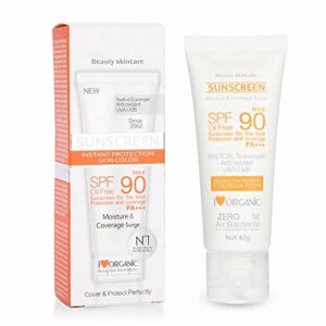 40ml Face Body Sunscreen, SPF50+ Suncreen UV Radiation Sun Protection Moisturizing Whitening Sunblock Lotion Skin Care - Blocks UVA/UVB Rays