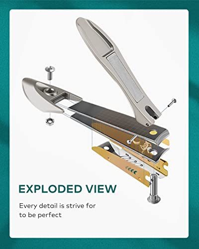 Nail Clippers Set for Thick Nails, Professional Nail Cutter with Catcher, Medical Grade Stainless Steel, Sharp and Durable Nail Clipper Kit for M