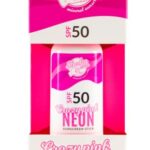 Shaka Sun Mineral Sun Protection Pen SPF 50+ Natural Zinc Oxide Sun Cream Neon Purple + Pink + Green for Children and Adults (Neon Pink)