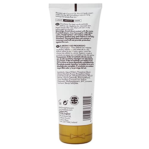 Creightons Bronze Ambition Fake Don't Bake Gradual Tan (200ml) - Blended with Coconut Oil. Melts into Skin Providing a Natural, Long Lasting & St
