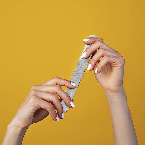 8" Nail File Diamond Deb/Dust Coated Coarse/Rough Toenail Files - Rough and Fine Sided Nail Files Podiatry Manicure Autoclavable (6")