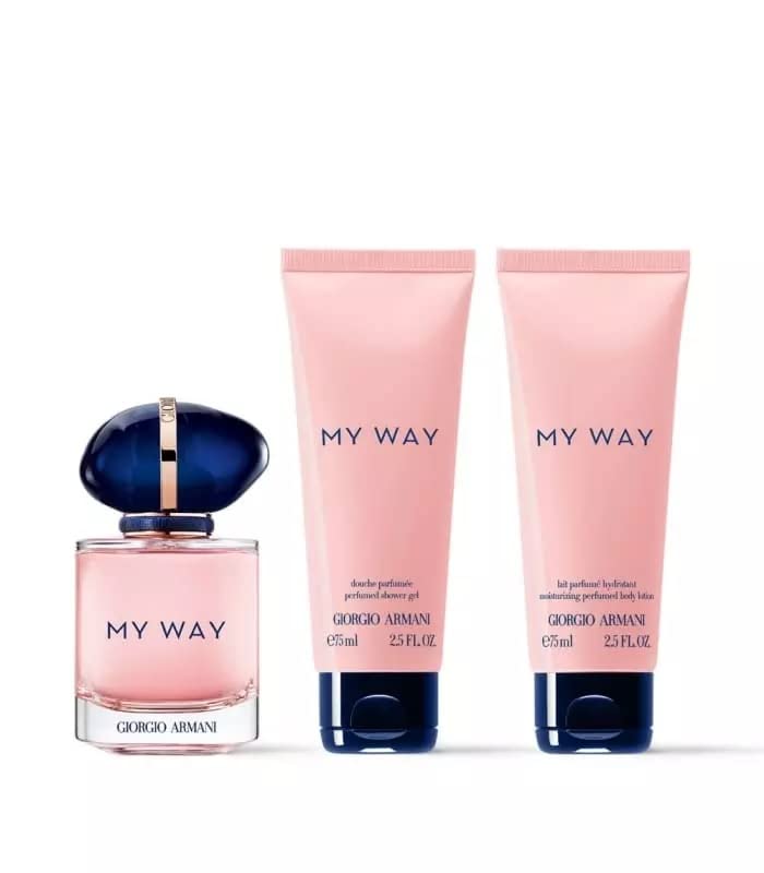 Giorgio Armani My Way Eau de Parfum 50ml Spray, 75ml Body Lotion & 75ml Shower Gel Woman Set