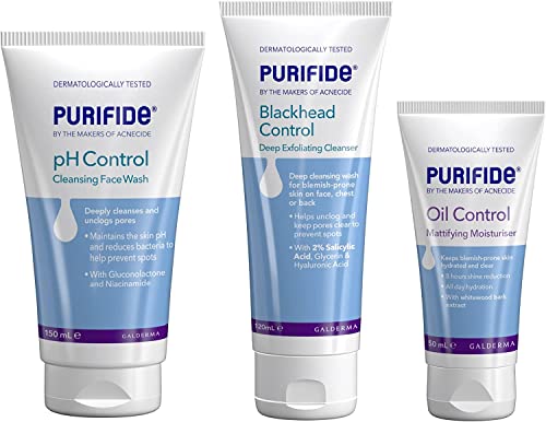 PURIFIDE by Acnecide Oil Control Mattifying Moisturiser, 50g, Ideal for Spot Treatment Routine With 8 hour Shine Control