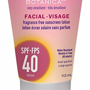Alba Botanica Fragrance free facial Sunscreen Lotion Spf 40 113ml, 113 Milliliters