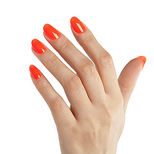 Bluesky Gel Nail Polish, Orange Zest Neon05, Bright, Fire, Neon, Orange, Long Lasting, Chip Resistant, 10 ml (Requires Drying Under UV LED Lamp)