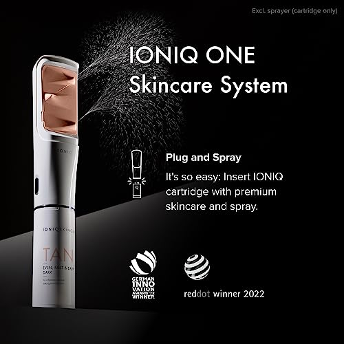IONIQ Skincare TAN Medium Cartridge - Premium self-tanning for a streak-free, natural glow in 3 minutes lasting up to 2 weeks - Vegan, nourishing