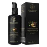 Argan Oil for Hair Skin and Nails 200ml - Natural Moisturiser - Organic Hair Growth Oil for Healthy Hydrated Hair - Natural Hair Oil for Women an