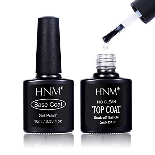 Gel Nail Polish HNM 6 Gel Nail Starter Kit with 24W LED Curing Lamp Base and Top Coat UV LED Soak Off Nail Polish Remover Wrap Manicure Tools Gif