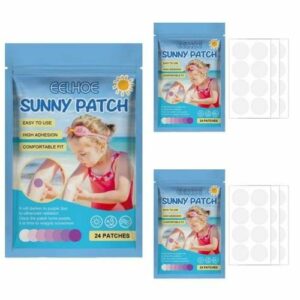 [3 pack] Solar Buddies Sunscreen Applicator For Kids | UV Sunscreen Dots Stickers Reapply Reminder | Sunburn Alert Patches Works With Spray Sunsc