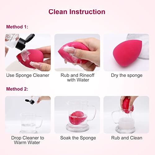 Beauty Blenders DUAIU 6PCS Makeup Sponge for Foundation, Non-Latex Foundation Sponge for Liquid, Creams, and Powders