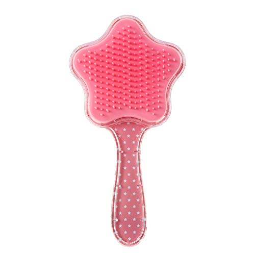 Hair Brush,Paddle Hairbrush for Little Girls Kids(age 3-8),Easily Glide Through Knots No Pull,Unicorn Glitter Bristle Tangle Brushes(pink)