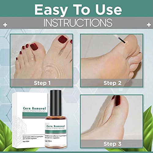 BTSEURY Wart Remover Extra Strengthen Gel, Corn Removal Extra Strengthen Gel, Quick Corn Remover Liquid, Mild Corn Callus Remover for Feet