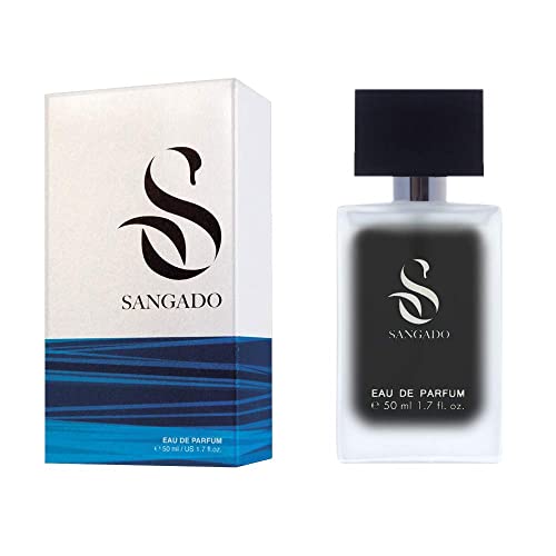 SANGADO The Man in Black Perfume for Men, 8-10 hours long-Lasting, Luxury smelling, Oriental Spicy, Fine French Essences, Extra-Concentrated (Eau