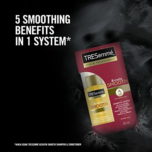 TRESemmé Pro Collection Keratin Smooth Shine Oil with keratin and marula oil for soft, shiny, frizz-free hair 50 ml