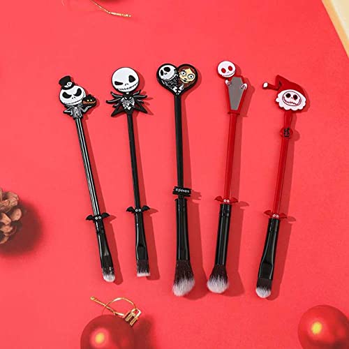 COSHINE The Nightmare Before Christmas Makeup Brushes, Coshine 5pcs Corpse Bride Anime Makeup Brush Set
