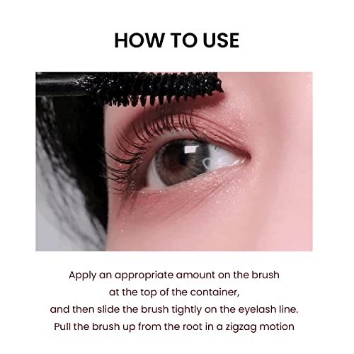 HEIMISH Dailism Smudge Stop Mascara - 0.32oz/9g (Curling) | Non-Smudging, Curling Mascara | Washable, Non-Clumping, Waterproof Mascara for Eye Ma