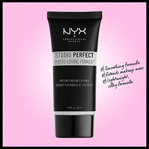 NYX Professional Makeup Studio Perfect Primer - Clear, Makeup Primer Base, Even Complexion, Minimises Fine Lines and Pores, Vegan Formula