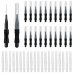 umorismo 40 Pcs Micro Eyebrow Brush with Cap, Brow Lamination Brush Eyelash Brush Eyebrow Spoolie Lash Lift Tools Lash Filler for Women Men Eyebr