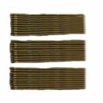 30 Extra Long Brown Traditional Kirby Hair Grips Slides Clips Pins 7cm