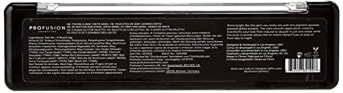 Profusion Cosmetics Onyx Gems 5 Shade Glitter Eyeshadow Palette