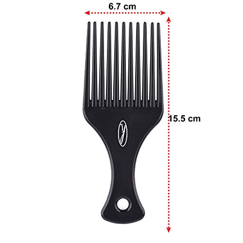 Fine Lines Afro Pick Comb - Premium Plastic Antistatic Afro Hair Comb for Curly or Thick Hair - Heat & Impact Resistant Afro Hair Combs – Afro Hi
