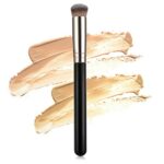 WLLHYF Concealer Brush Foundation Brush, Eye Mini Angled Flat Top Kabuki Nose Contour Brush, Liquid Blending Mineral Powder Makeup Tools