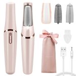 AirOpen Electric Foot File for Hard Skin, USB Rechargeable Pedicure Callus Remover with 2 Rollers and Storage Bag, Quick, Safe and Effective Foot