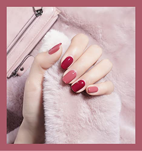 Allenbelle (Base Coat Top Coat And One Color Gel) Gel Nail Polish Set 3PC,Base Top Coat With One Gel Polish Set,Shellac Nail Polish UV LED Lamp N